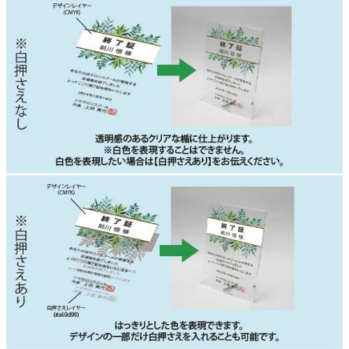 アクリルトロフィー カラー対応 数字（ナンバー）ダブル 89NUM-double
