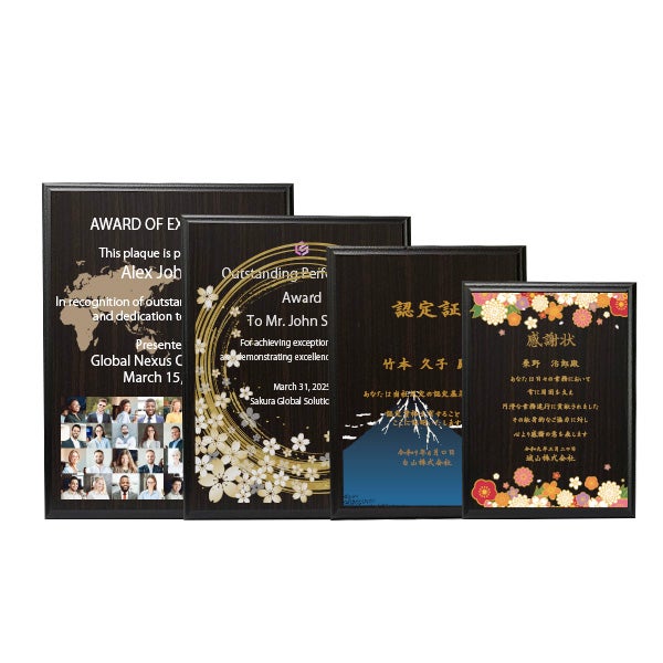 黒檀にダイレクトプリント加工