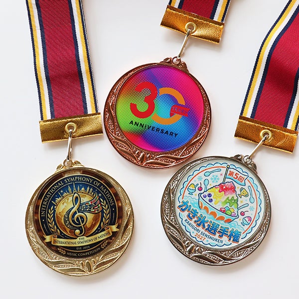 カラー対応】オリジナルデザインができるメダル（アクリルプレート