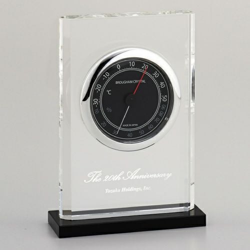 クリスタル温湿度計 