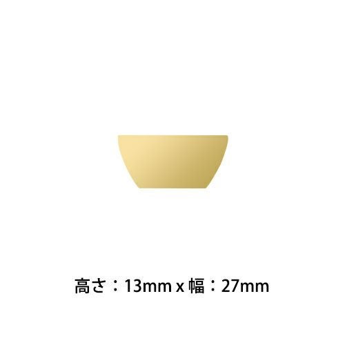 メダル用アルミプレート《13x27》金色 MY-9320G/MY-9321G/MY-9322G対応